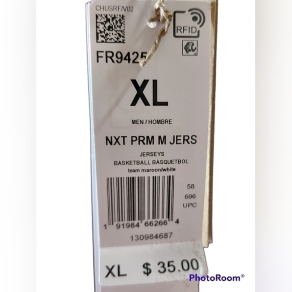 Adidas NXT Basketball Jersey XL Maroon and white prime green recyclematerial NWT - Picture 2 of 13